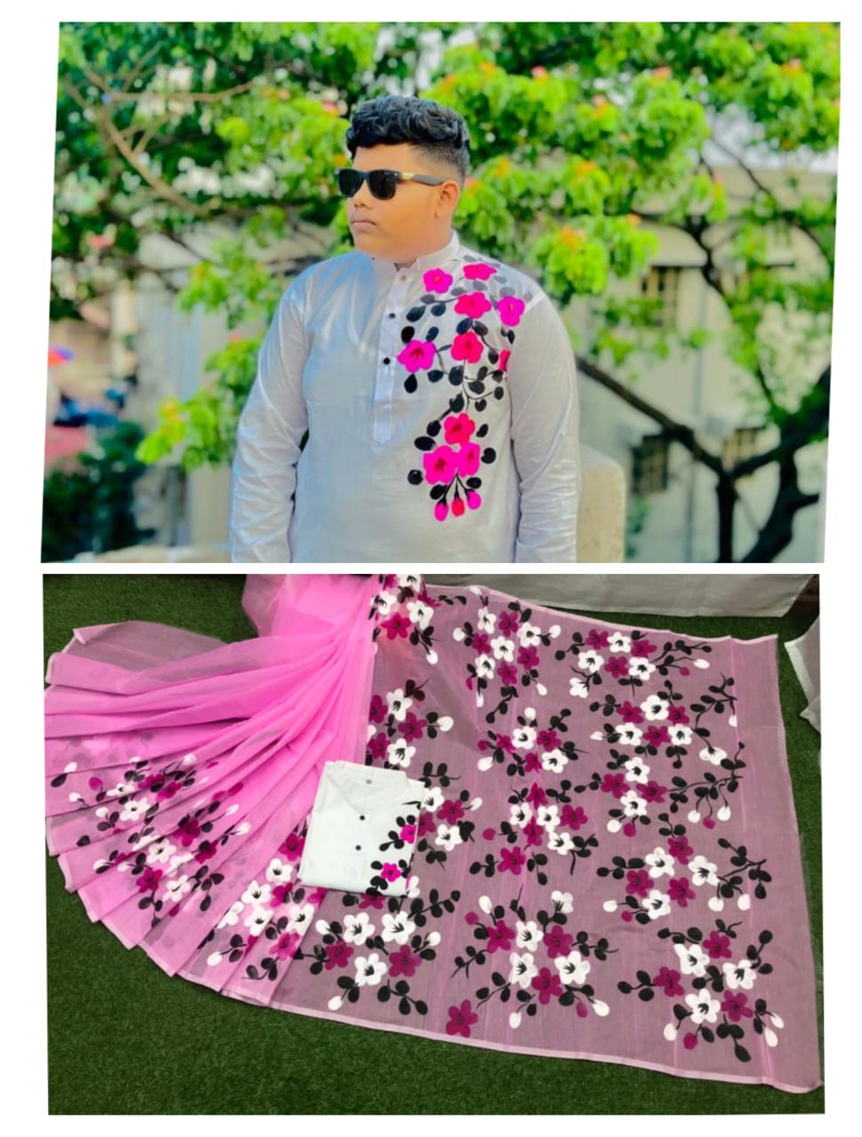 Hand Print Couple Dress ছবি 10