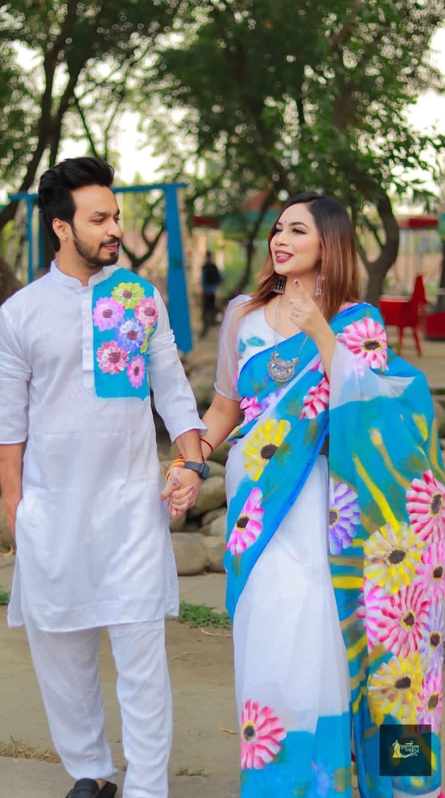 Hand Print Couple Dress ছবি 7