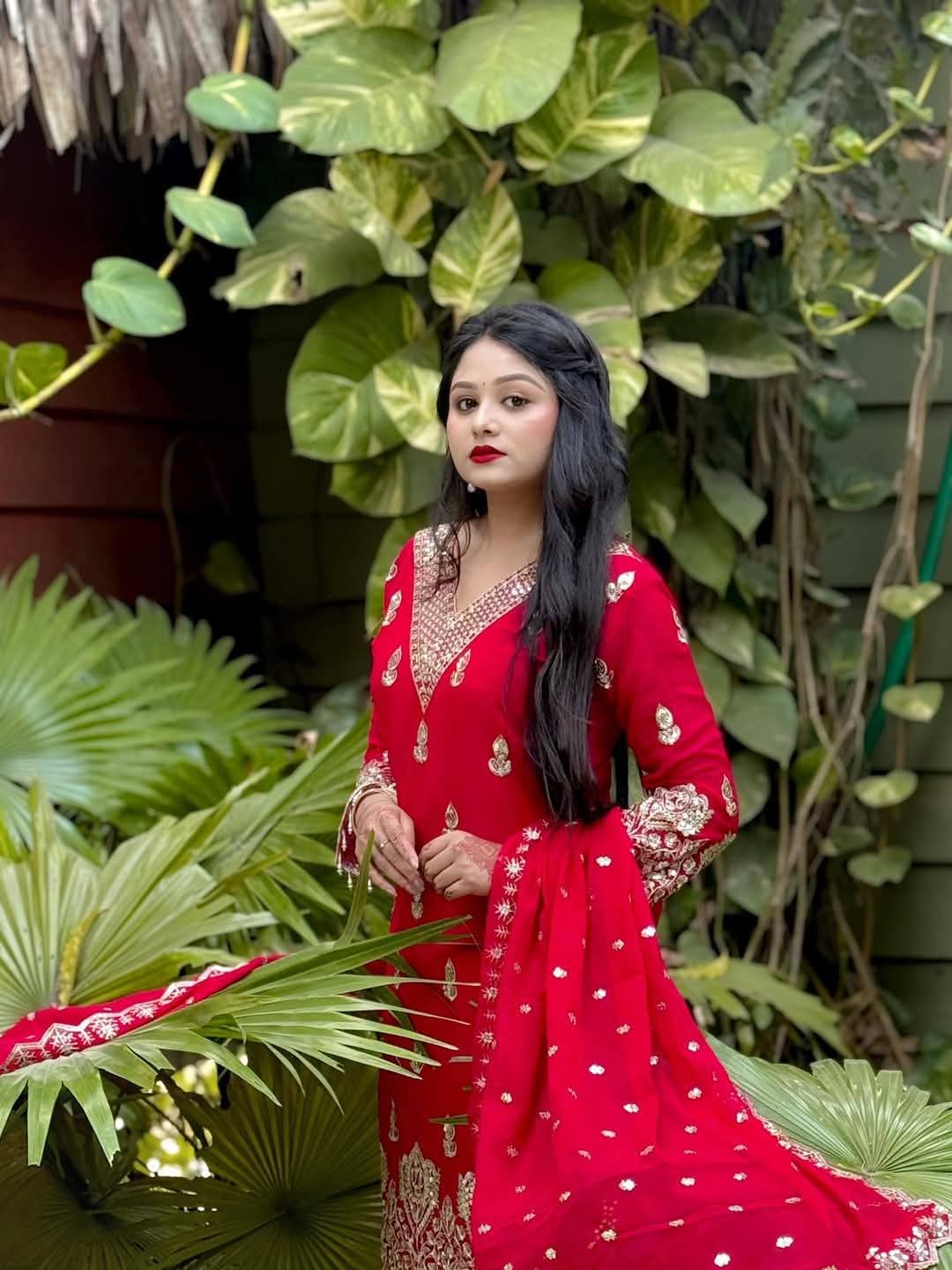 Indian Fox Georgette Thrree Piece ছবি 6