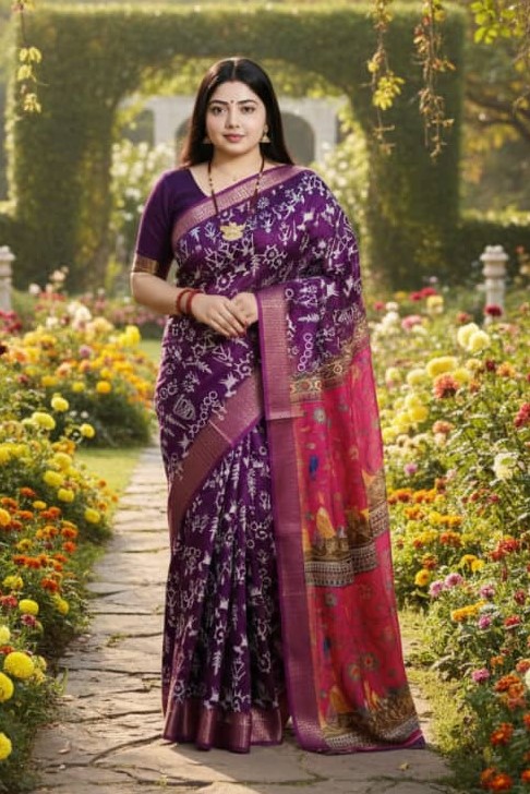 Kaftan Silk Sharee ছবি 14