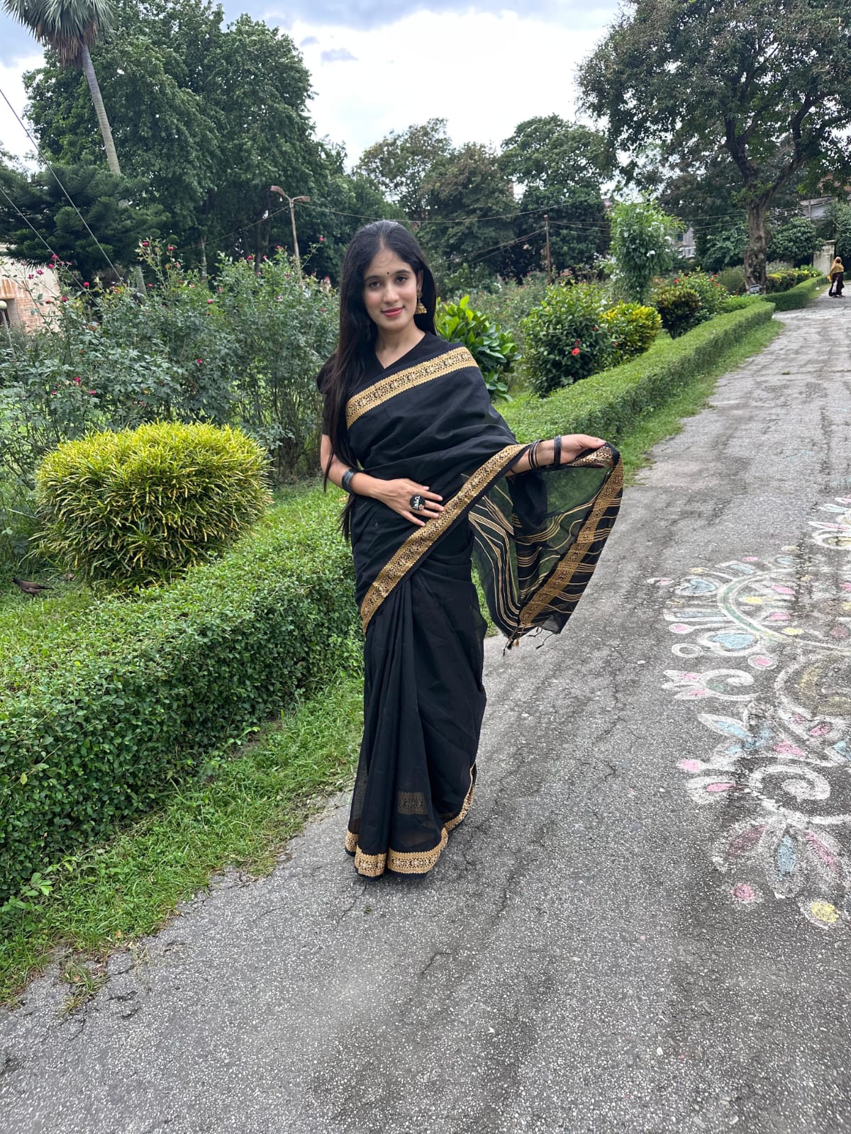 Half Silk Nokshi pair sharee
