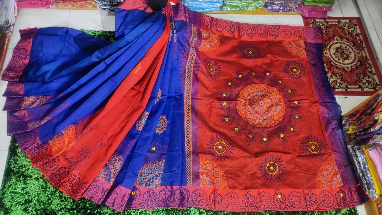 এমব্রয়ডাড়ী ধুপিয়ানসিল্ক শাড়ী