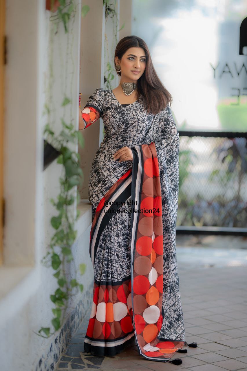 Eid Sharee with Blouse Piece ছবি 4