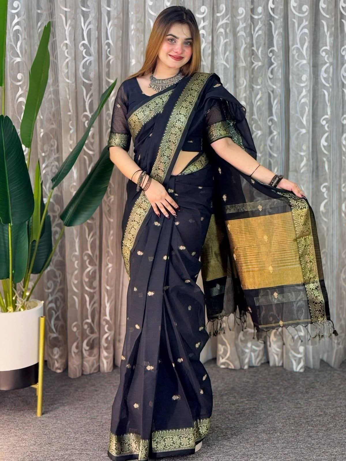 Premium Sharee with Blouse Piece ছবি 5