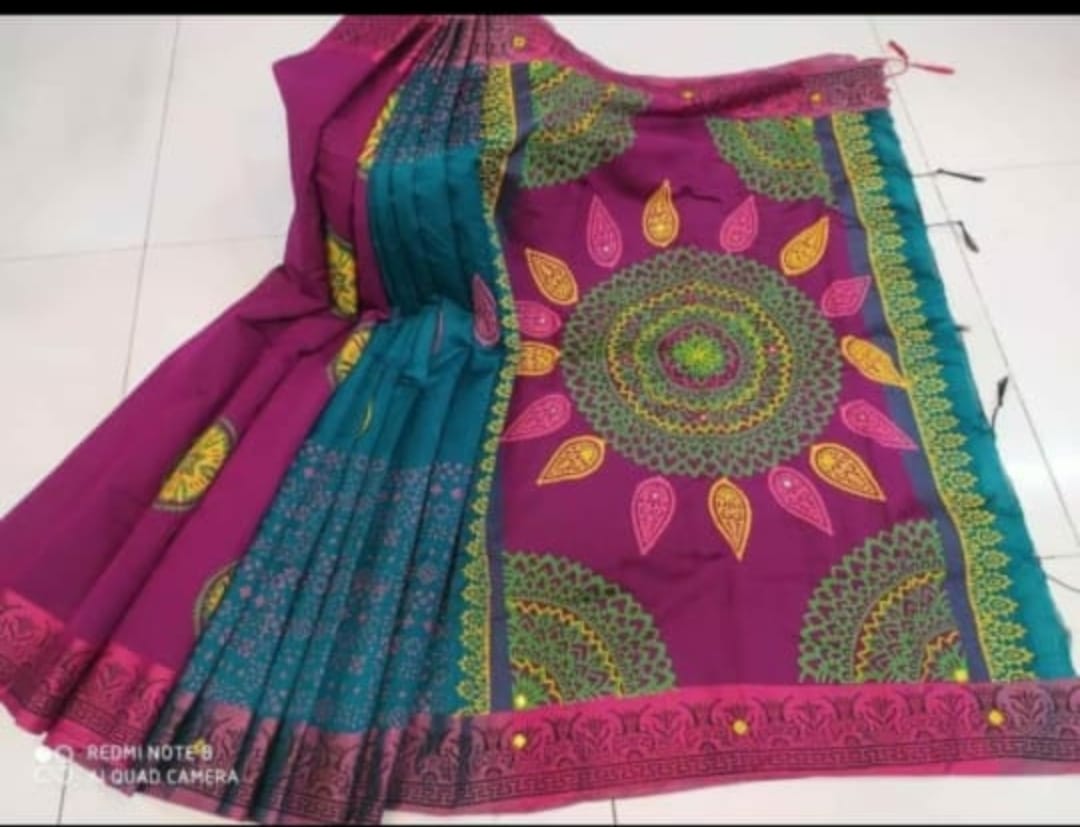 এমব্রয়ডাড়ী ধুপিয়ানসিল্ক শাড়ী