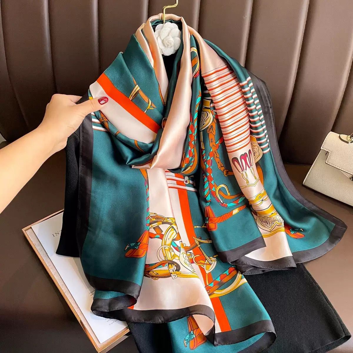 premium Luxury Satin Silk Scarf