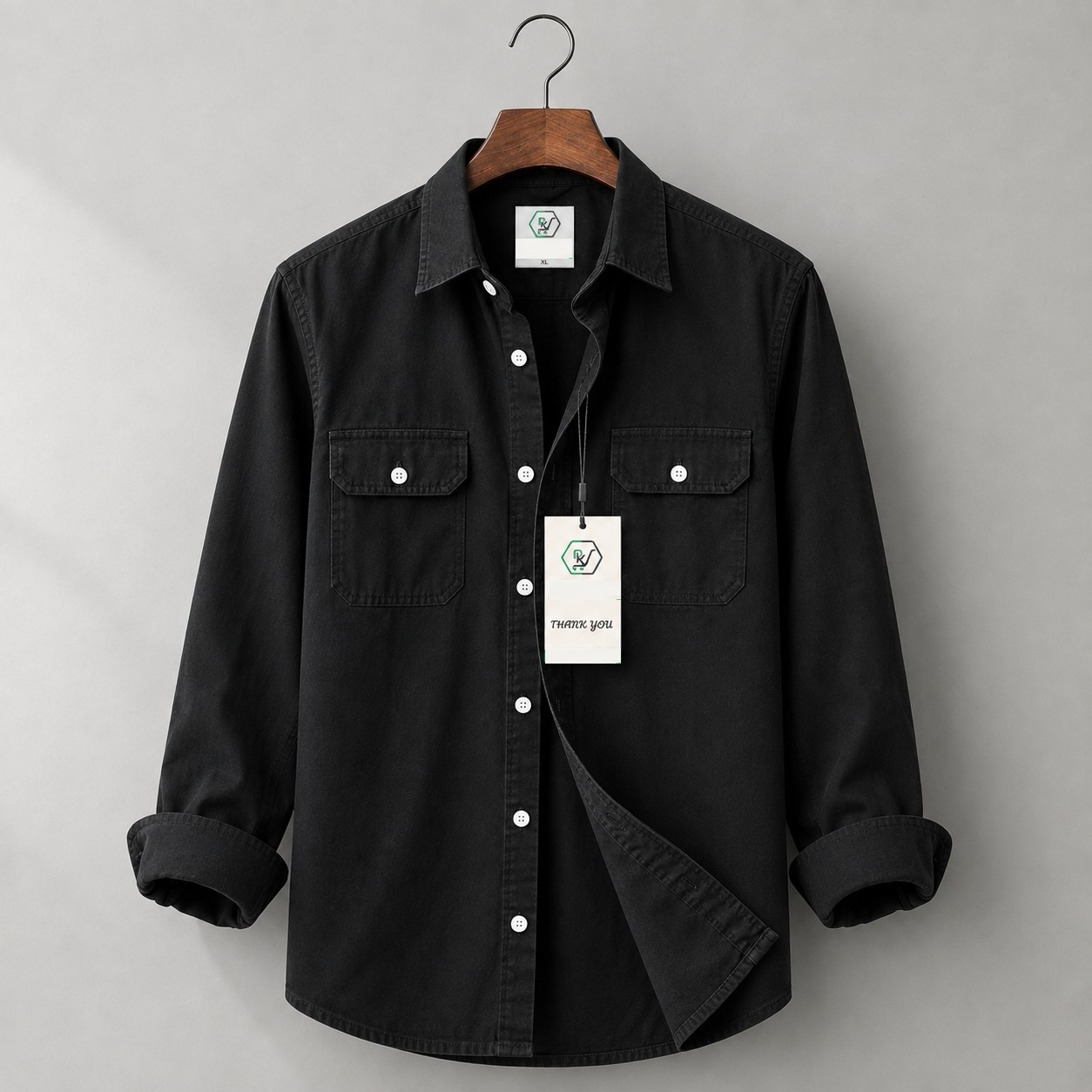 Premium Double Pocket Oxford Cotton Shirt ছবি 4