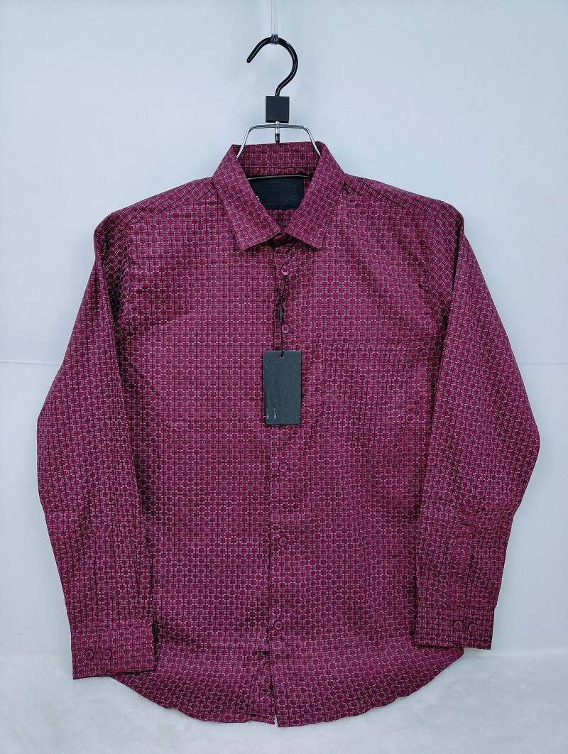 Pure Cotton full Sleeve Check & Print Shirt for Men's ছবি 4