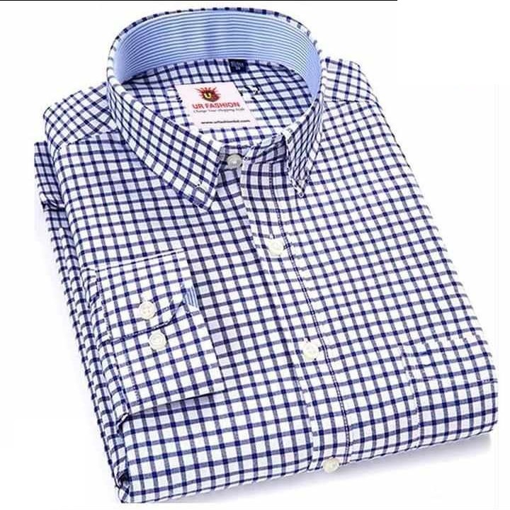 Exclusive Premium Qualityful full sleeve Cotton offichial Formal juri Check Shirt for Man's ছবি 5