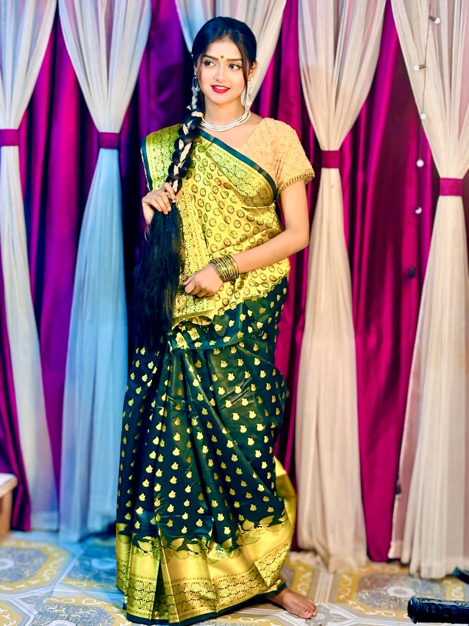 Soft silk katan sharee ছবি 7