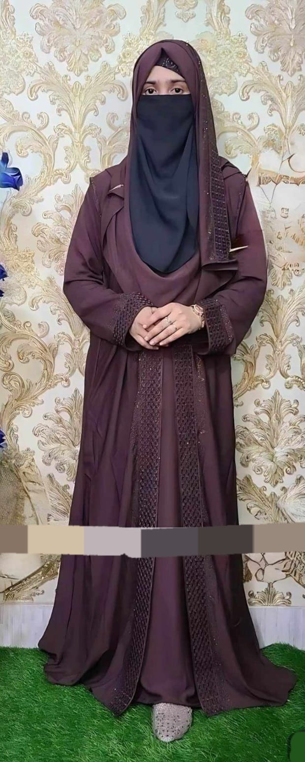 Embroidery Borka with Hijab ছবি 2