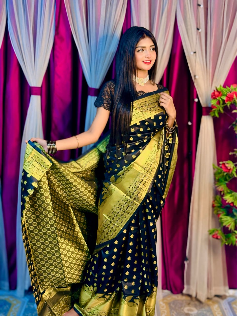 Soft silk katan sharee ছবি 2