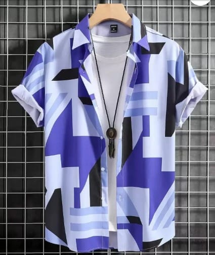 Half Sleeve Cotton Shirt For Men ছবি 2