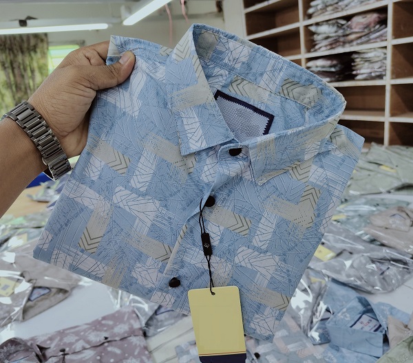 Pure Cotton full Sleeve Print Shirt for Men's ছবি 2