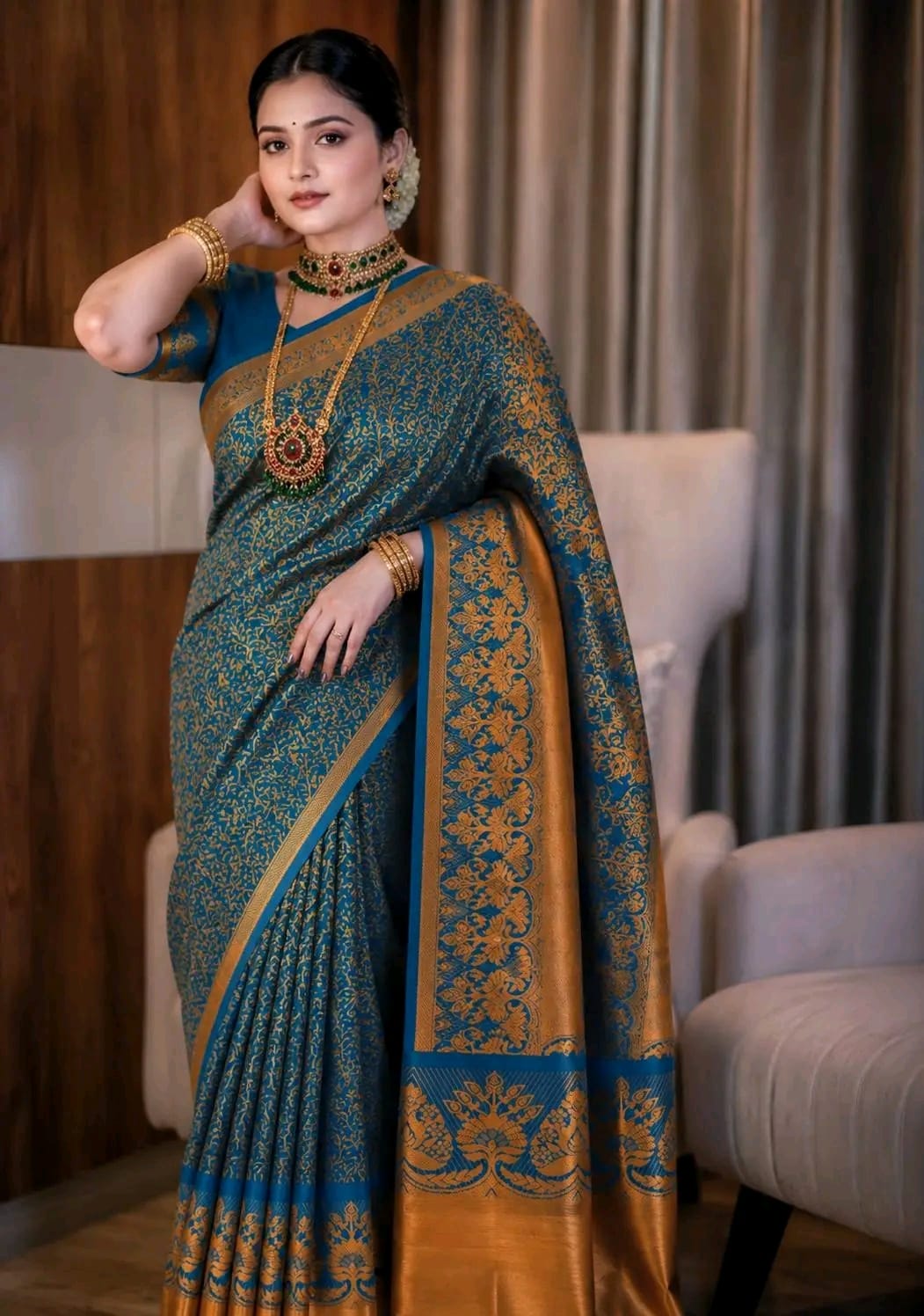 Kanjivaram katan Sharee