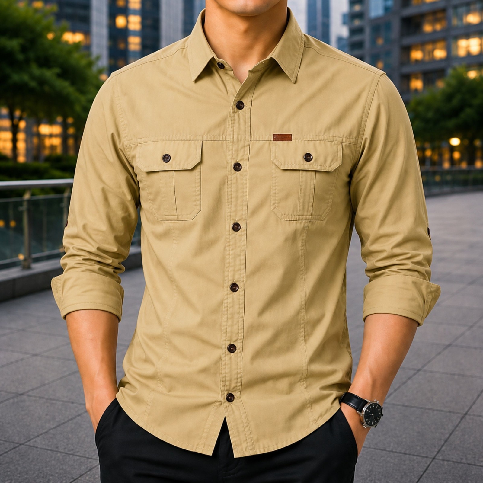 Stylish Full Sleeve Panel Shirt ছবি 3
