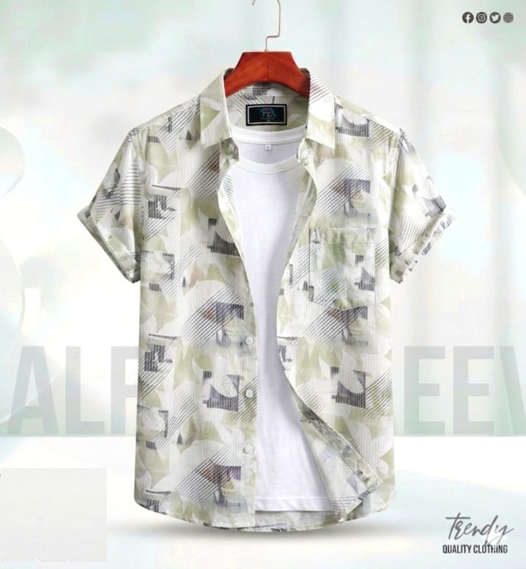 Digital Printed Premium Half Sleeve Shirt