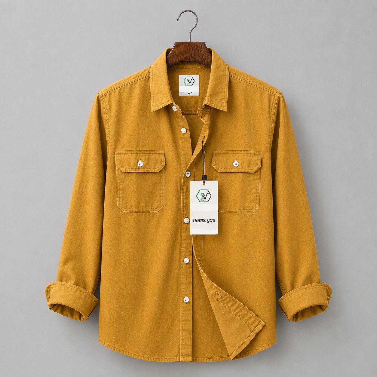Premium Double Pocket Oxford Cotton Shirt ছবি 3