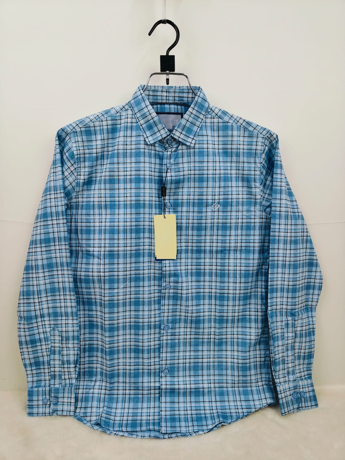 Pure Cotton full Sleeve Check & Print Shirt for Men's