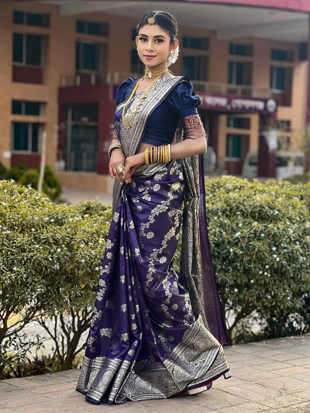 Indian soft katan sharee ছবি 2