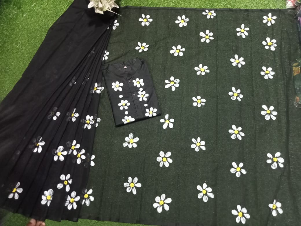 Exclusive Design Hand Print Couple Dress For Sweet Couple