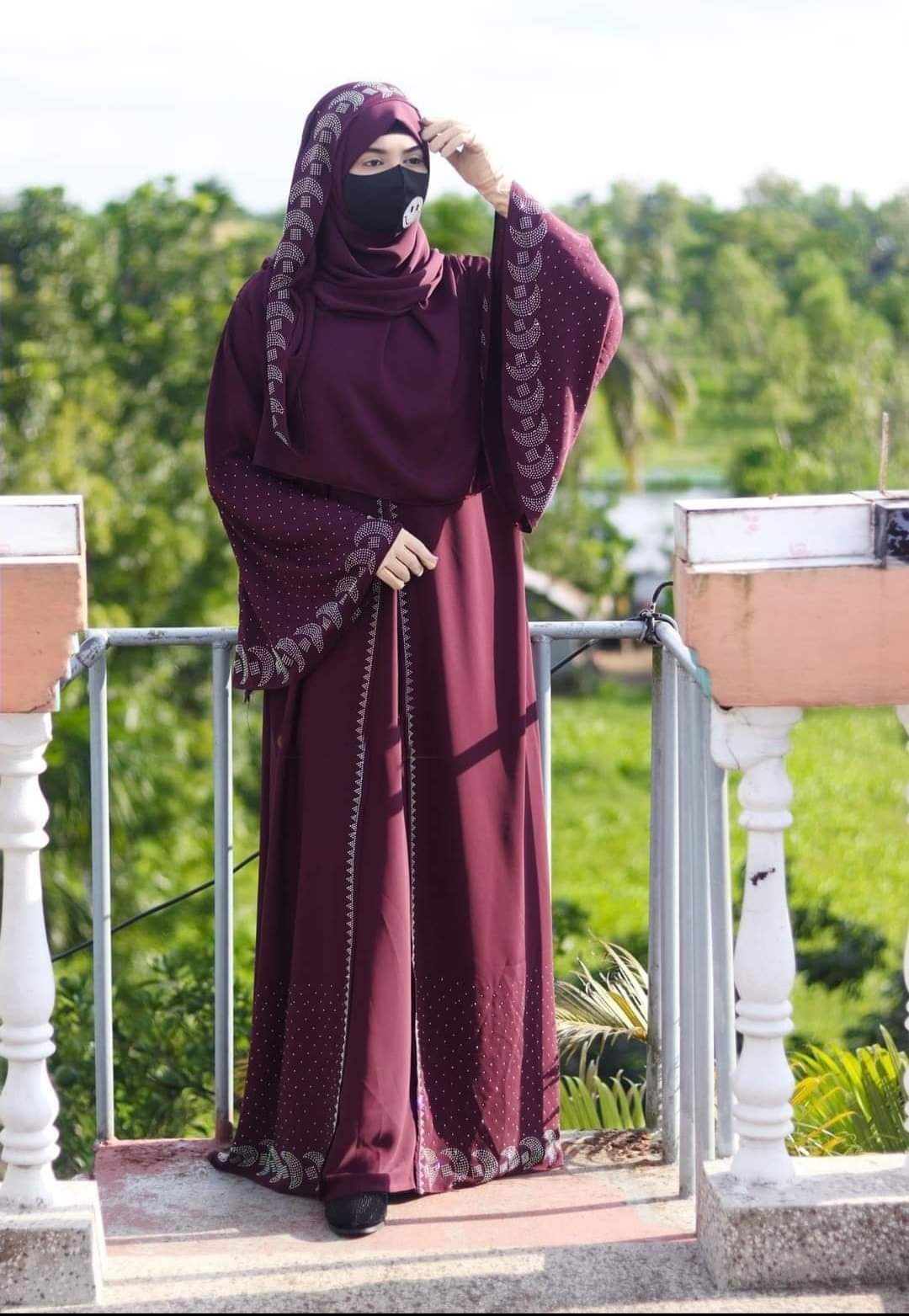 Stone Koti Borka with Hijab ছবি 5