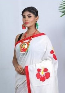 Hand print Sharee ছবি 3