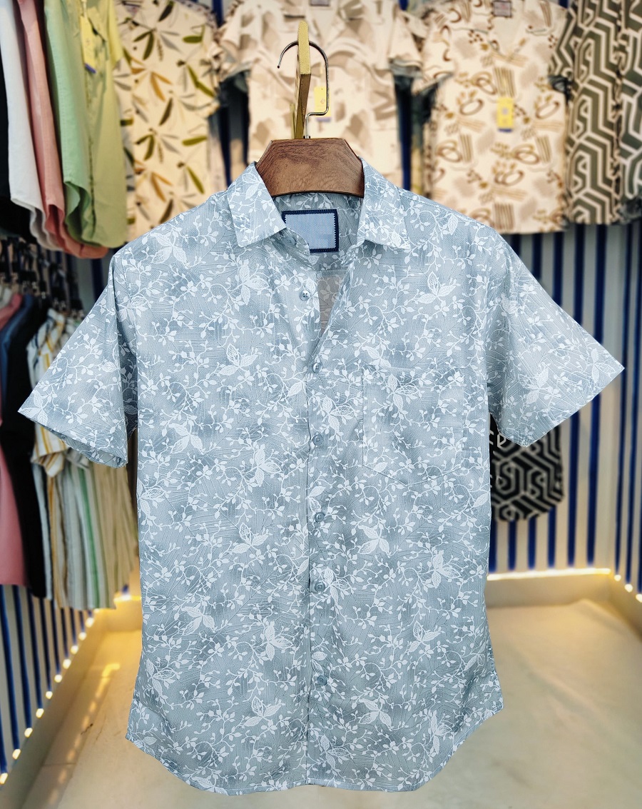 Pure Cotton Half Sleeve Print Shirt ছবি 2