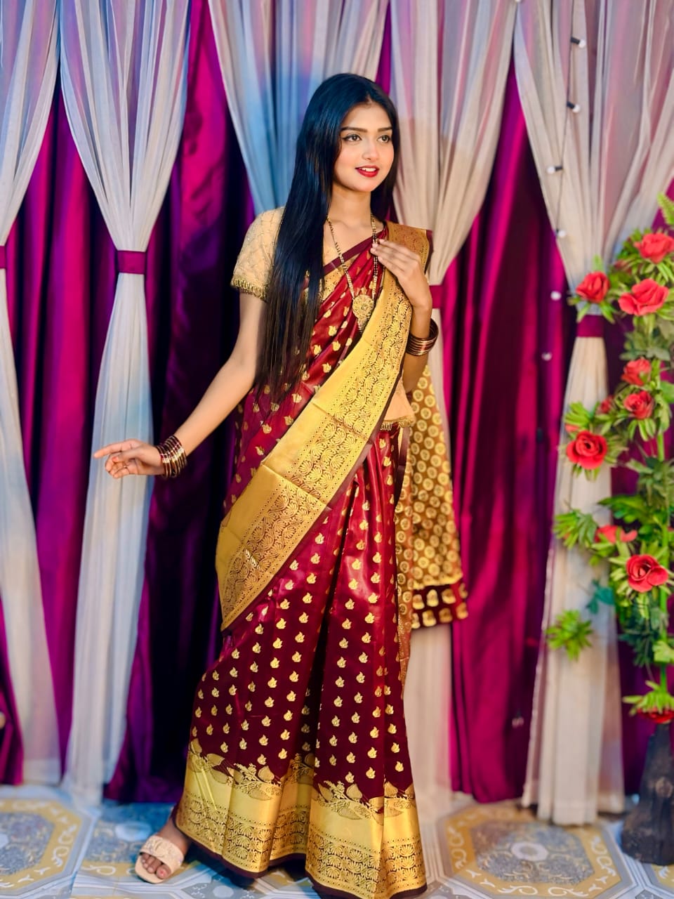 Soft silk katan sharee ছবি 5