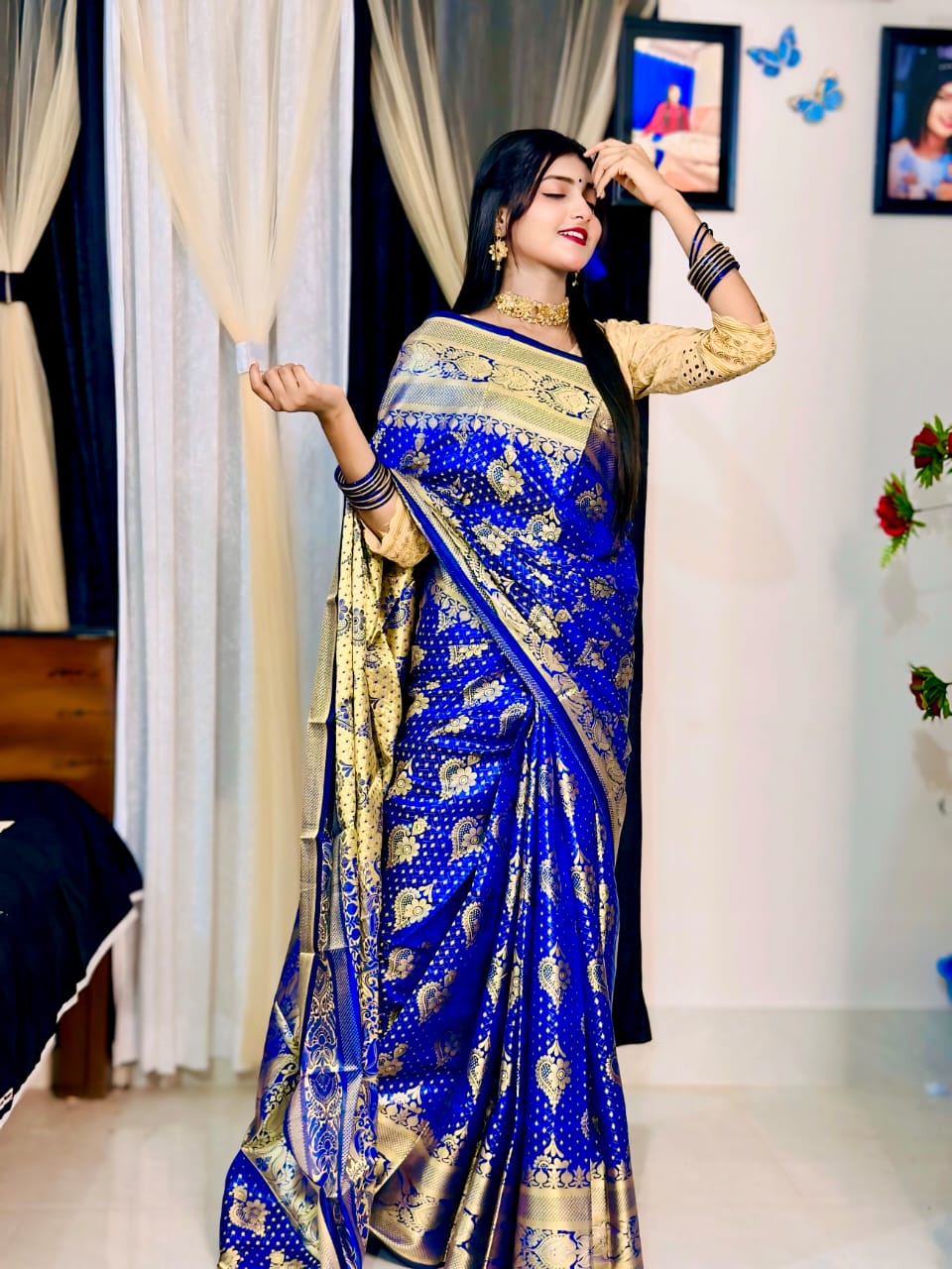 Soft silk katan sharee ছবি 7