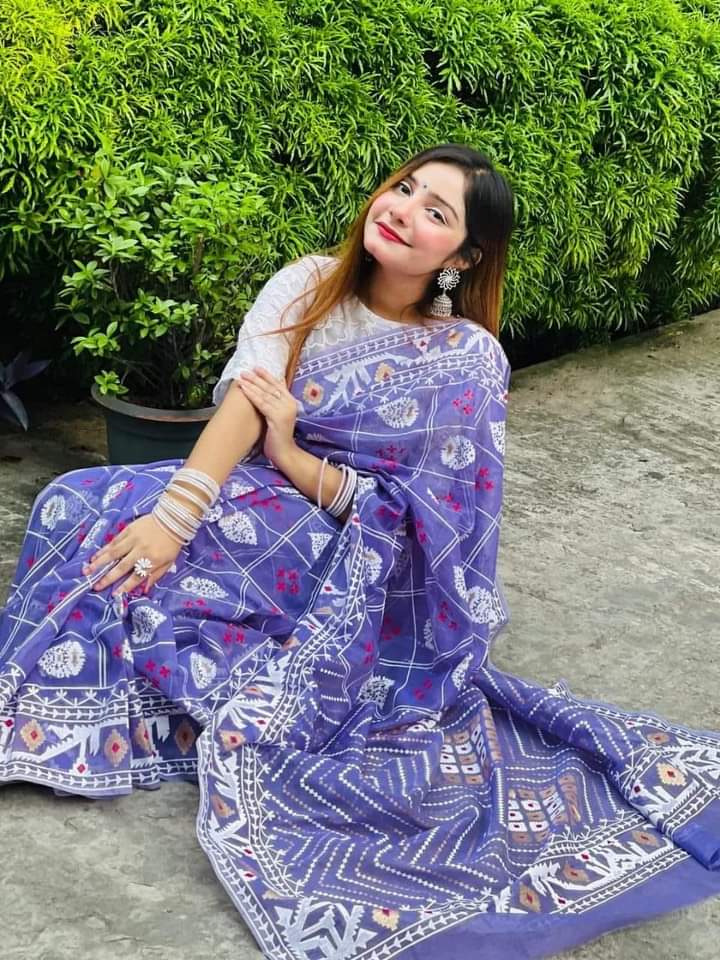 Half Silk Handprited Sarees ছবি 2