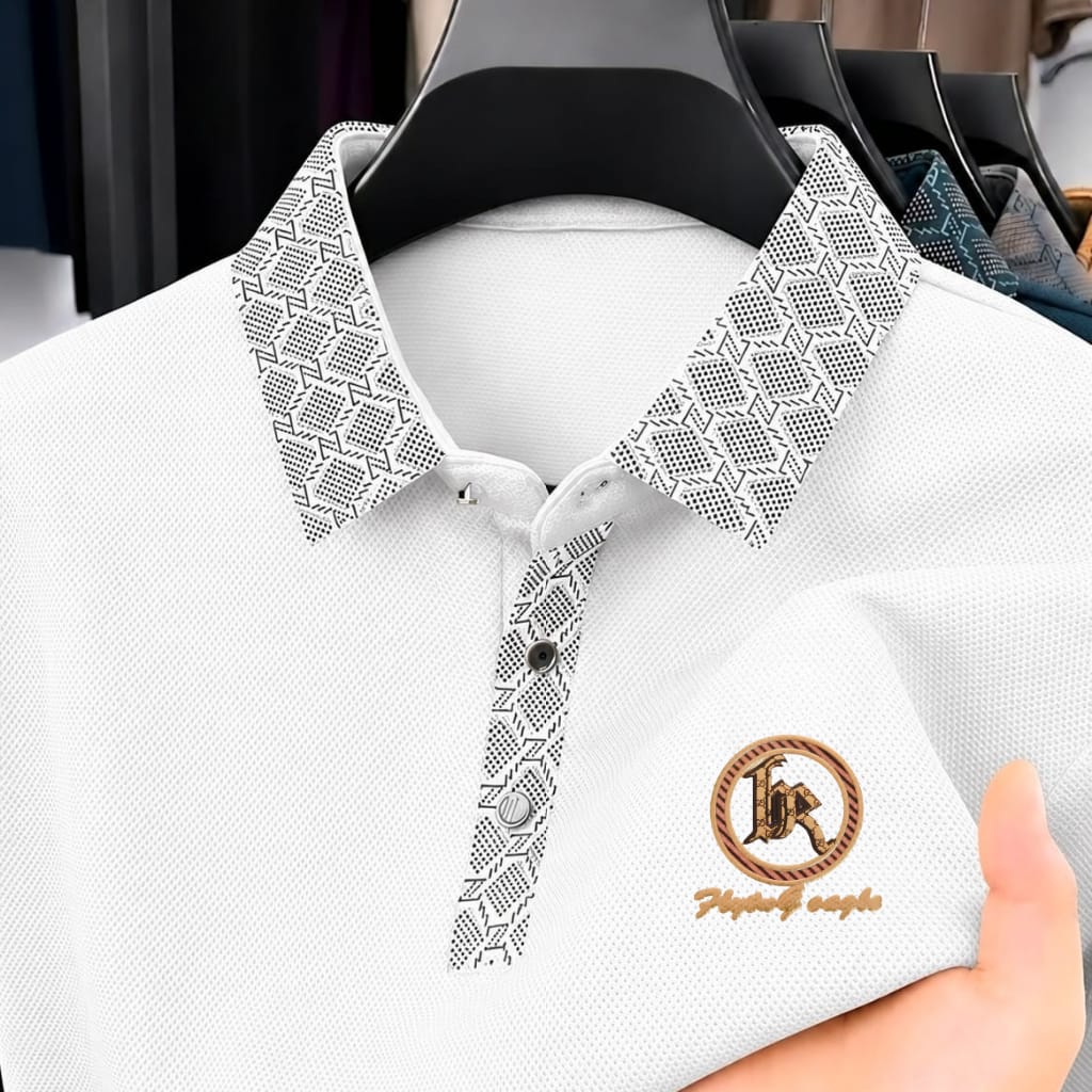 Premium Polo Shirt with China Sticker ছবি 5