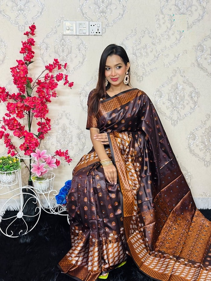 Soft silk katan sharee ছবি 4