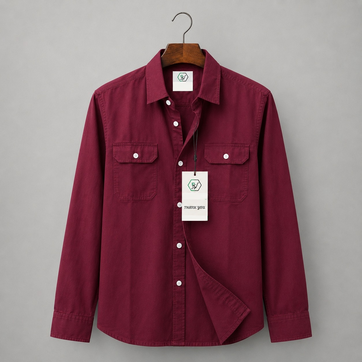 Premium Double Pocket Oxford Cotton Shirt ছবি 5