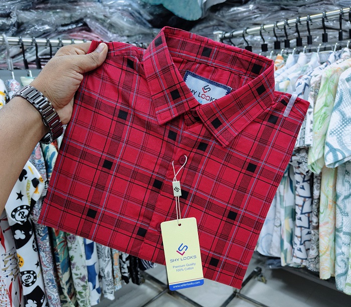 Pure Cotton full Sleeve Check Shirt ছবি 9