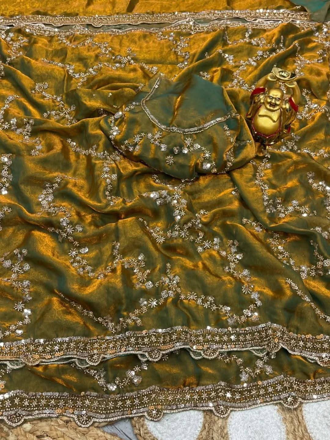 Indian Fendi Silk Saree Collection ছবি 8
