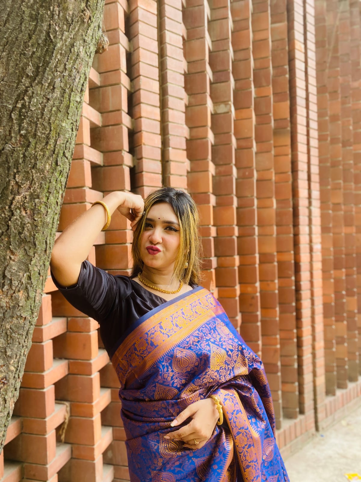 সিল্ক কাতান শাড়ি