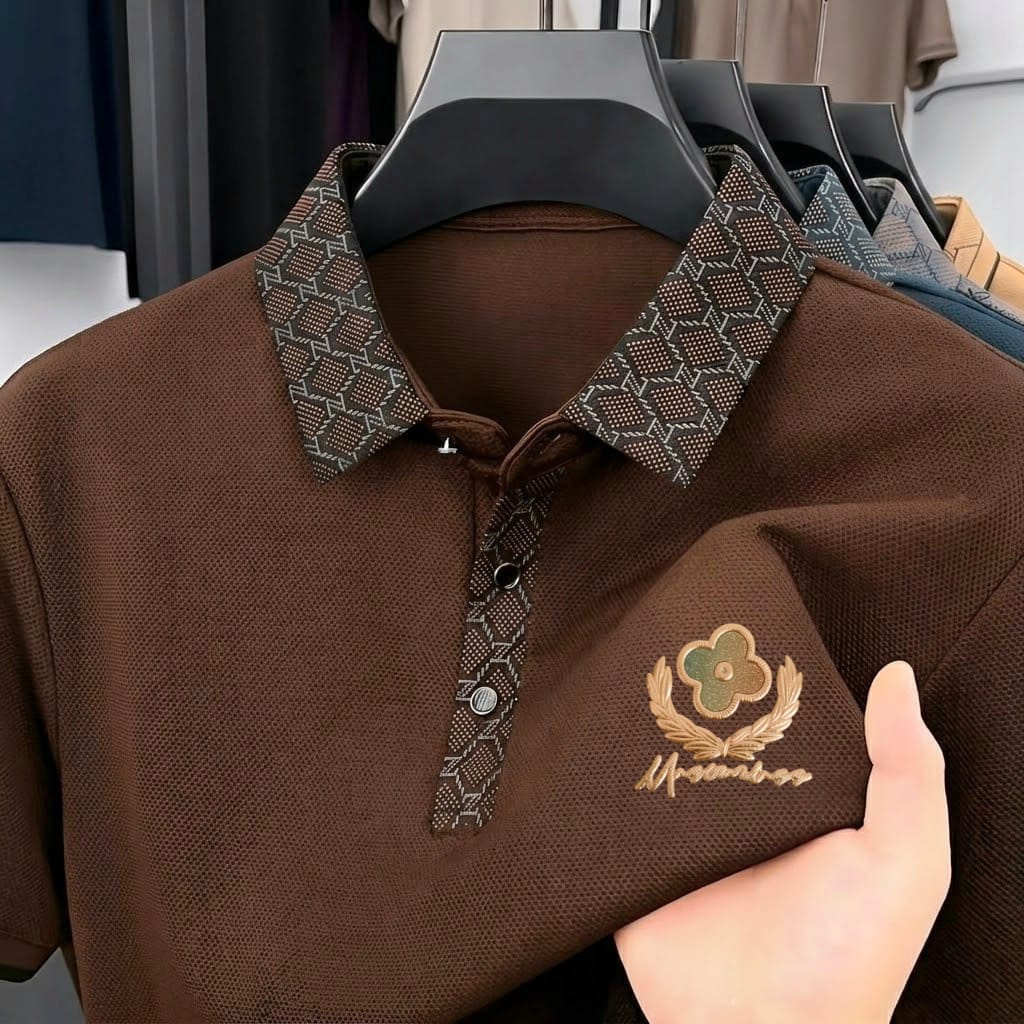 Premium Polo Shirt with China Sticker ছবি 4