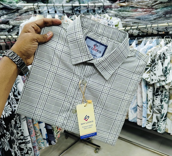 Pure Cotton full Sleeve Check Shirt ছবি 7