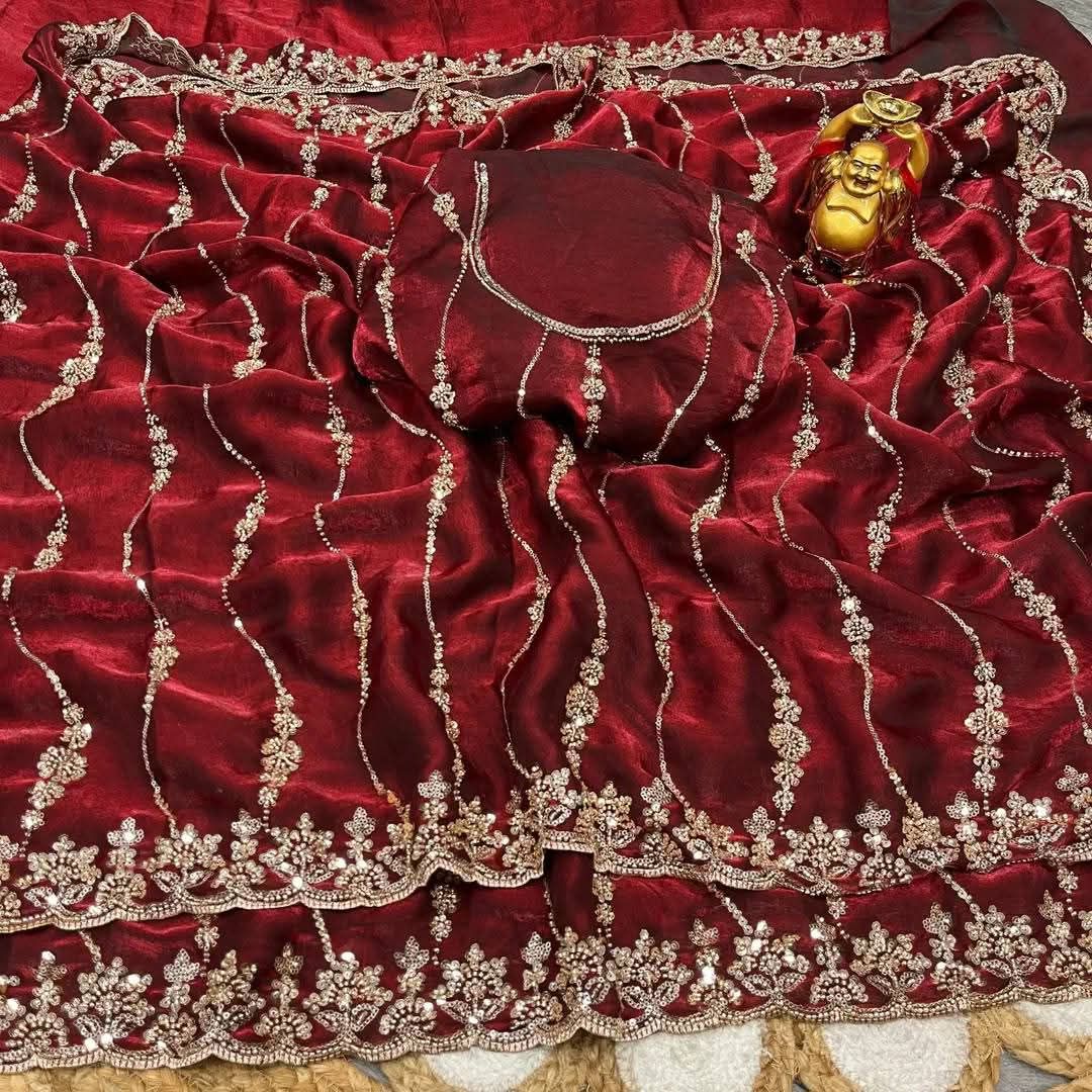 Indian Fendi Silk Saree Collection ছবি 5