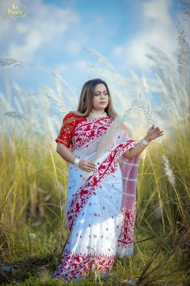 Half Silk Handprited Sarees ছবি 7