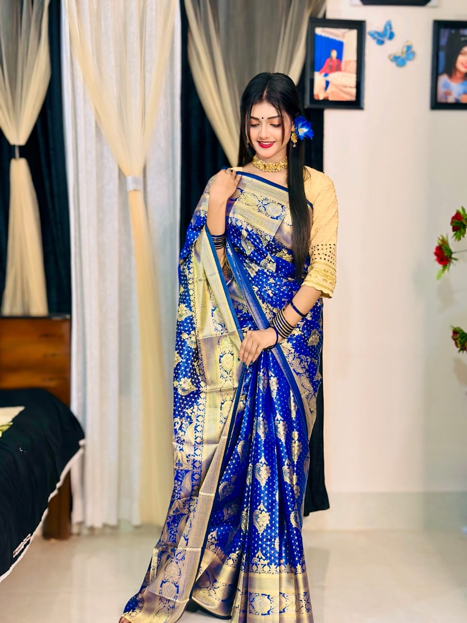 Soft silk katan sharee ছবি 5