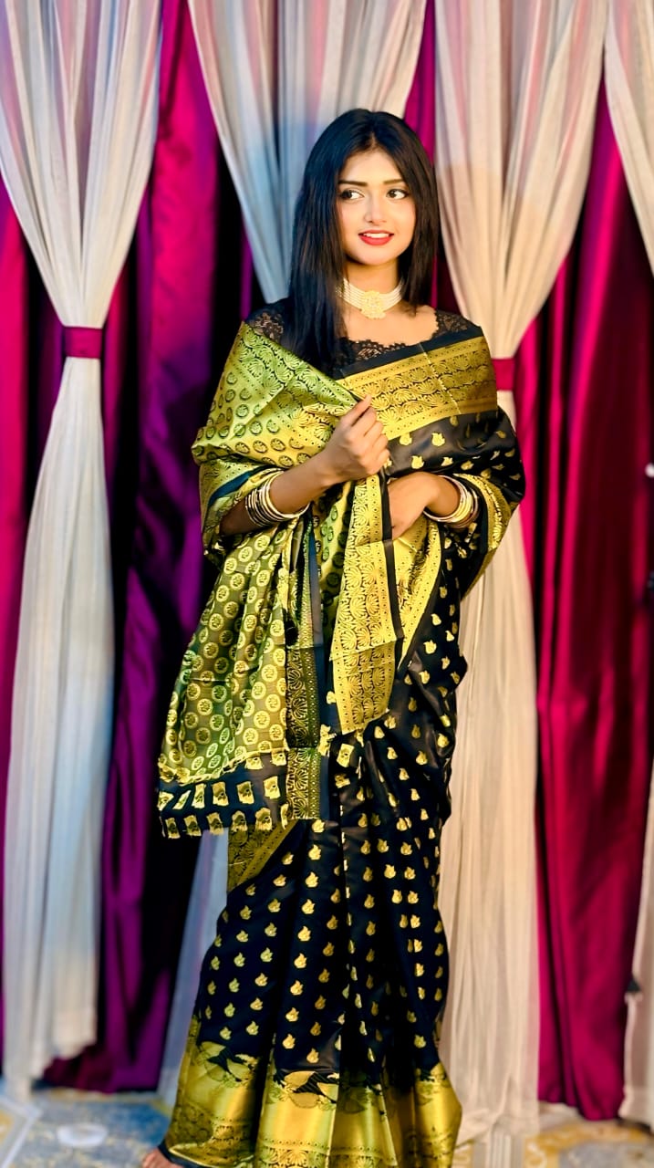 Soft silk katan sharee