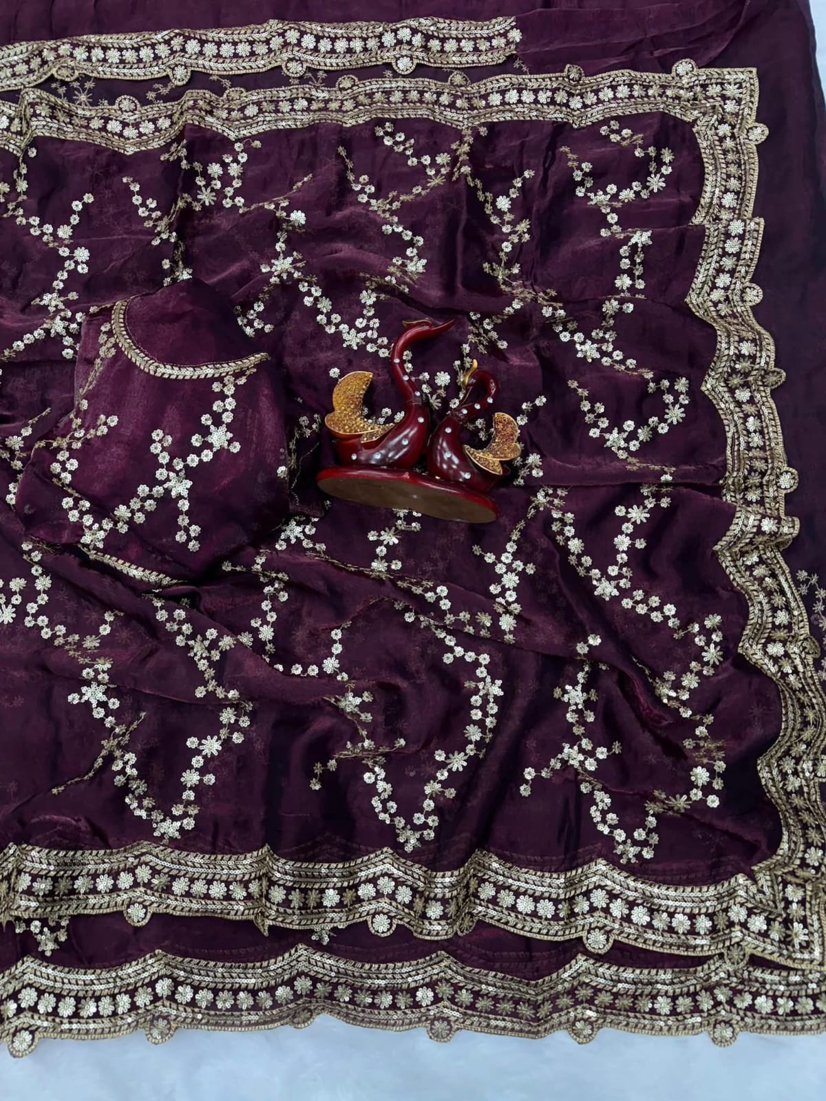 Indian Fendi Silk Saree Collection ছবি 6