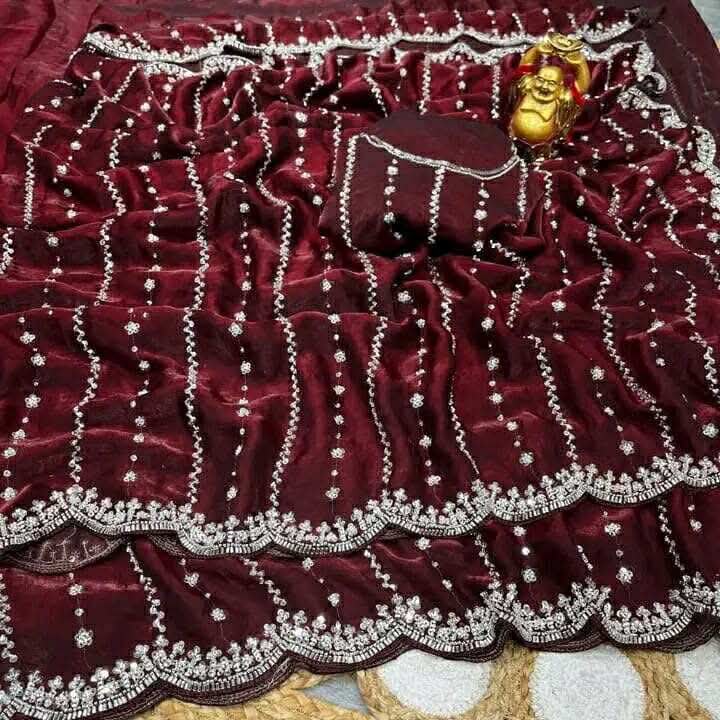 Indian Georgette Sharee with Blouse Piece