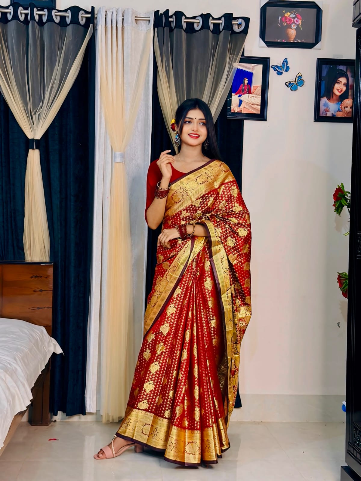 Soft silk katan sharee ছবি 2