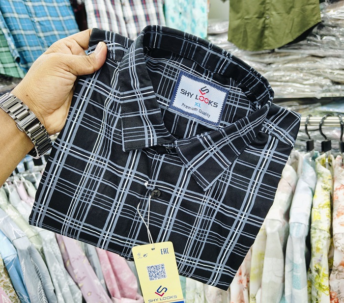 Pure Cotton full Sleeve Check Shirt ছবি 3