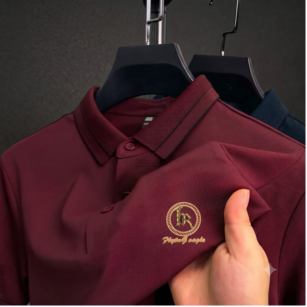Premium Polo Shirt with China Sticker ছবি 7