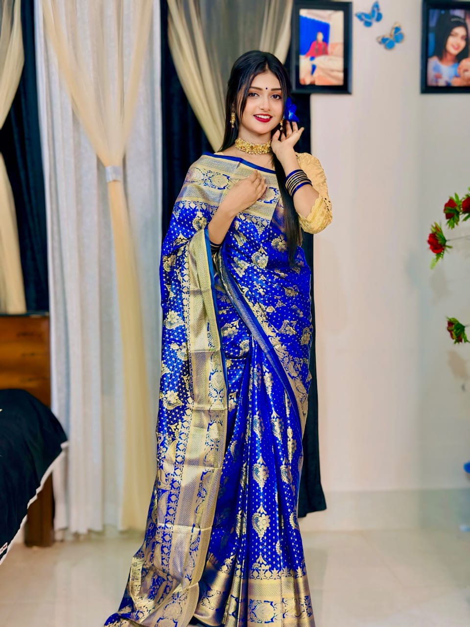 Soft silk katan sharee ছবি 4
