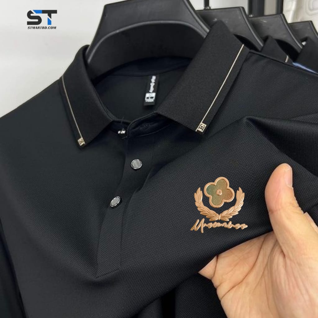 Premium Polo Shirt with China Sticker ছবি 6